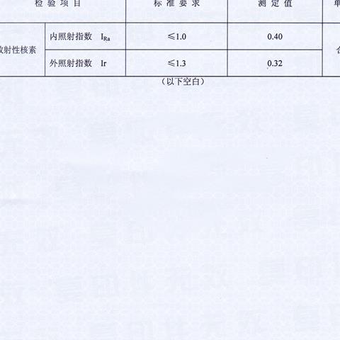 負離子高晶板檢測報告